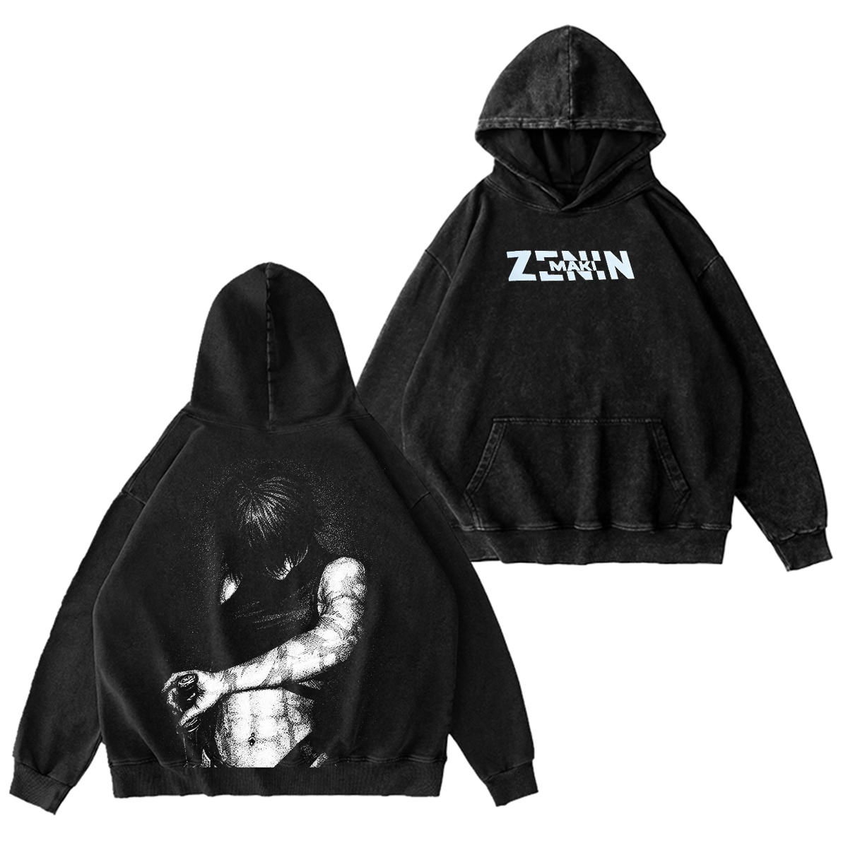 Maki Zenin Jujutsu Kaisen Anime Washed T-shirt/Crewneck/Hoodie