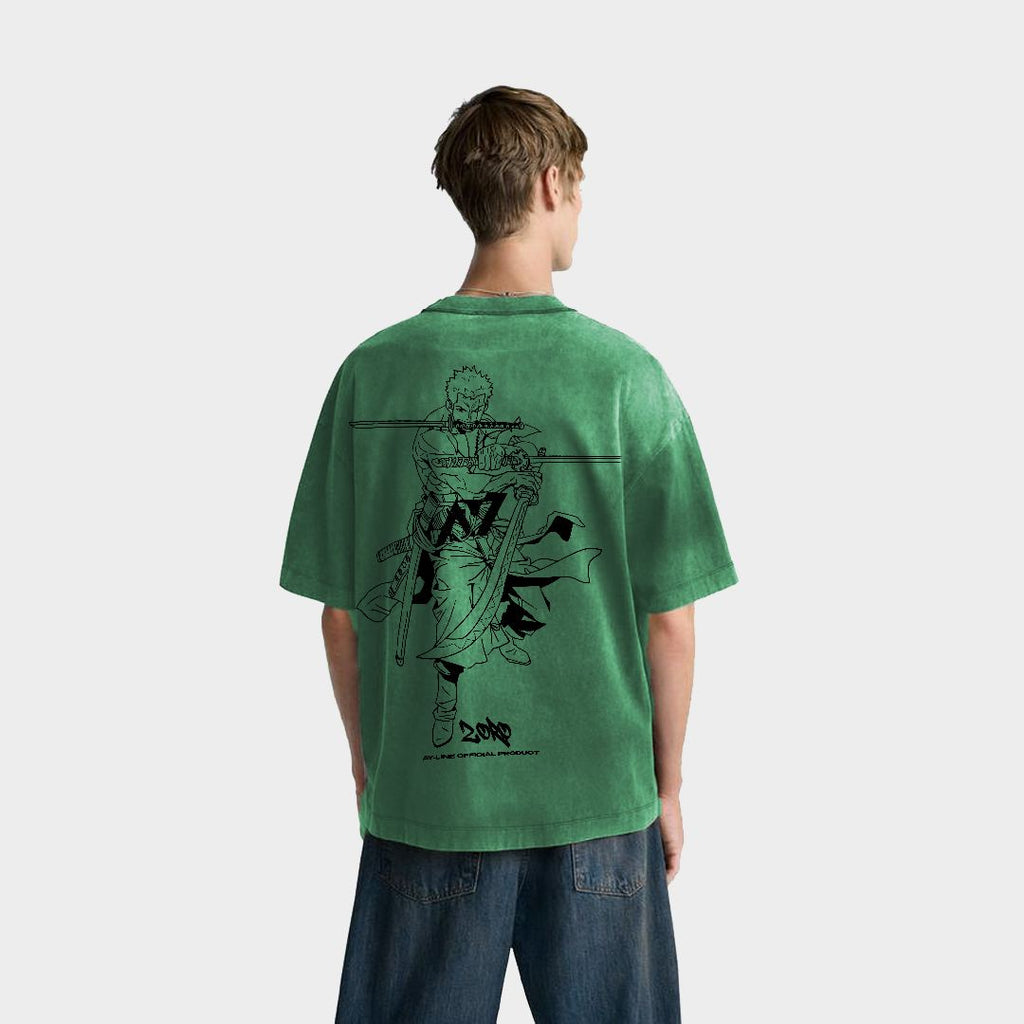 Pirate Hunter Streetwear Washed Shirt Green