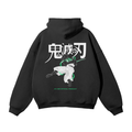 Wind Hashira Streetwear Hoodie Black