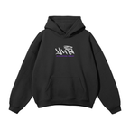 Cursed Companion Graffiti Streetwear Hoodie Black