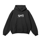 Heart’s Blossom Streetwear Hoodie Black