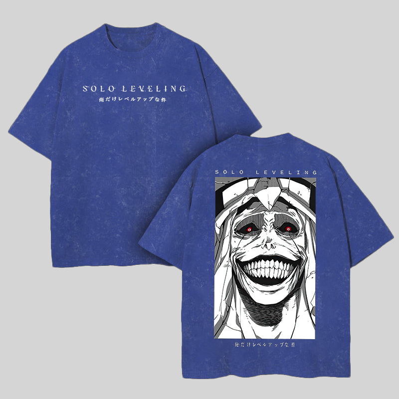 Solo Leveling Printed Unisex Washed T-Shirt