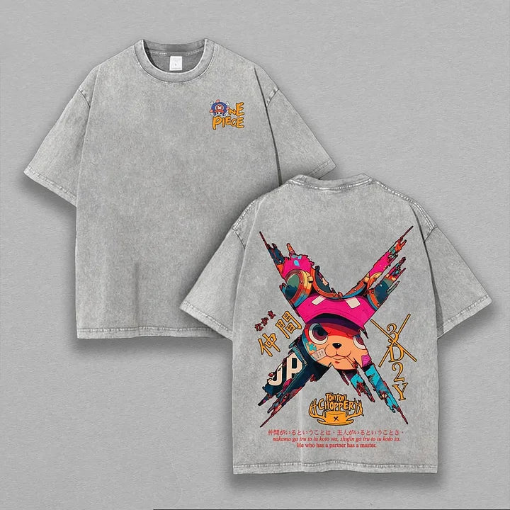 Tony Tony Chopper One Piece Anime Unisex Washed T-Shirt/HOODIE