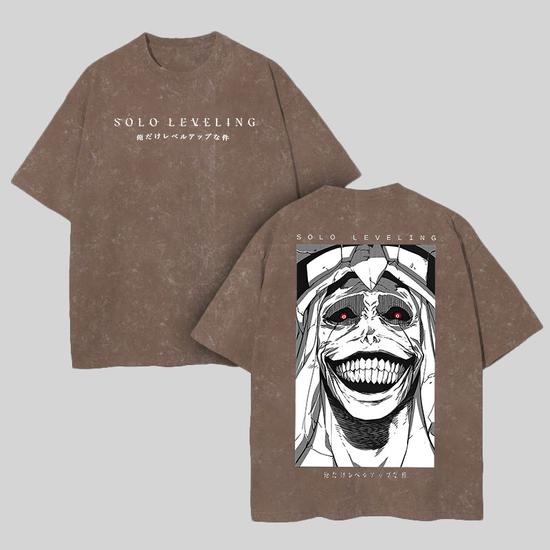 Solo Leveling Printed Unisex Washed T-Shirt