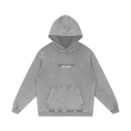 Lucky Strike Streetwear Hoodie Grey Washed