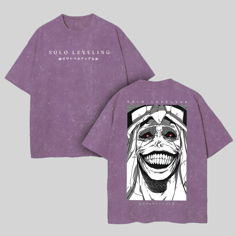 Solo Leveling Printed Unisex Washed T-Shirt
