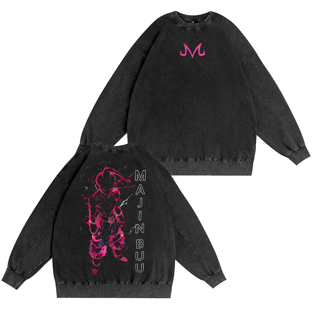 Majin Buu Dragon Ball Washed T-shirt/Crewneck/Hoodie