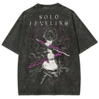 Solo Leveling Printed Unisex Washed T-Shirt