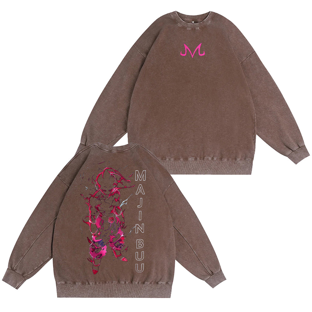 Majin Buu Dragon Ball Washed T-shirt/Crewneck/Hoodie