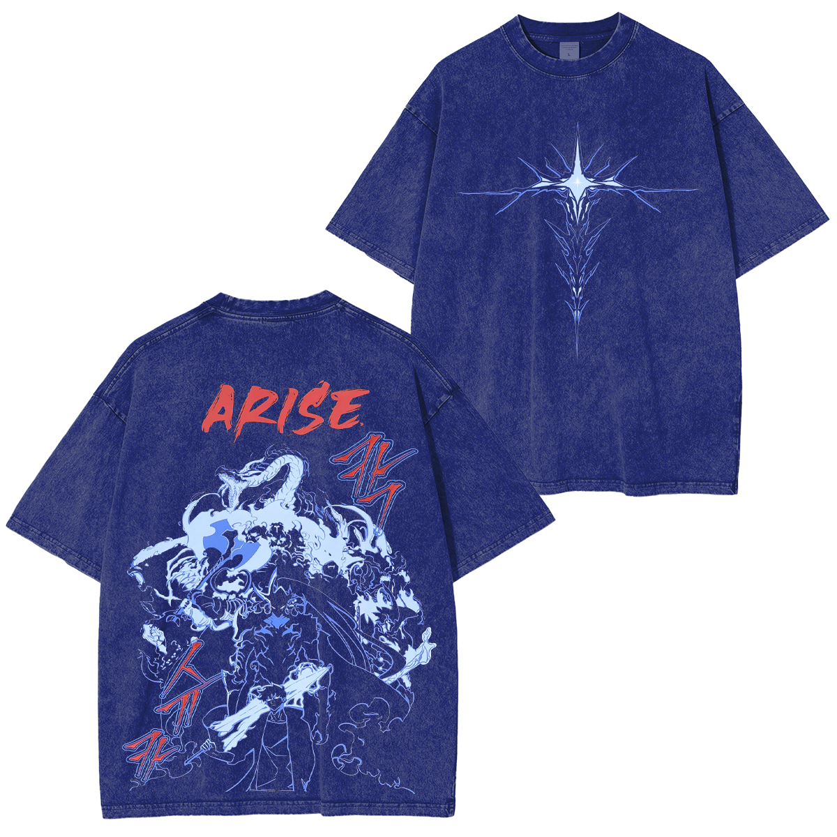 Sung Jin Woo, Solo Leveling Anime Unisex Washed T-Shirt