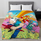 Crossover Time!" By David Fueleki! One Piece Anime Blanket