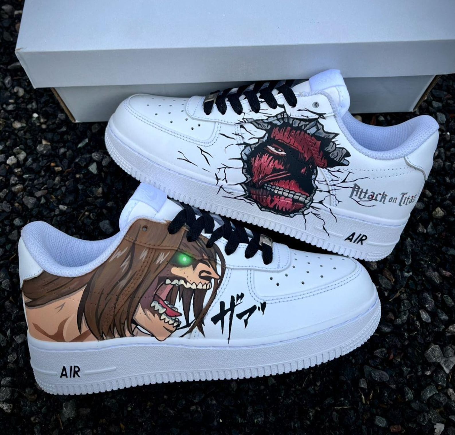 Attack on titan Custom Titans Style Shoes Hand Painted