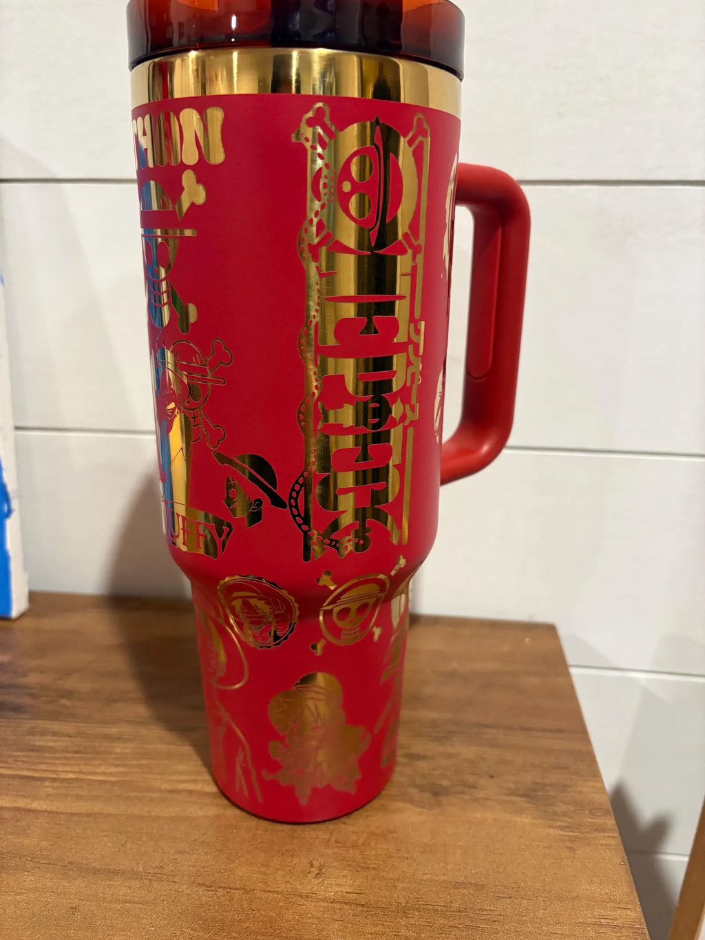 Custom Engraved One Piece Travel Mug Anime Tumbler - 40 oz