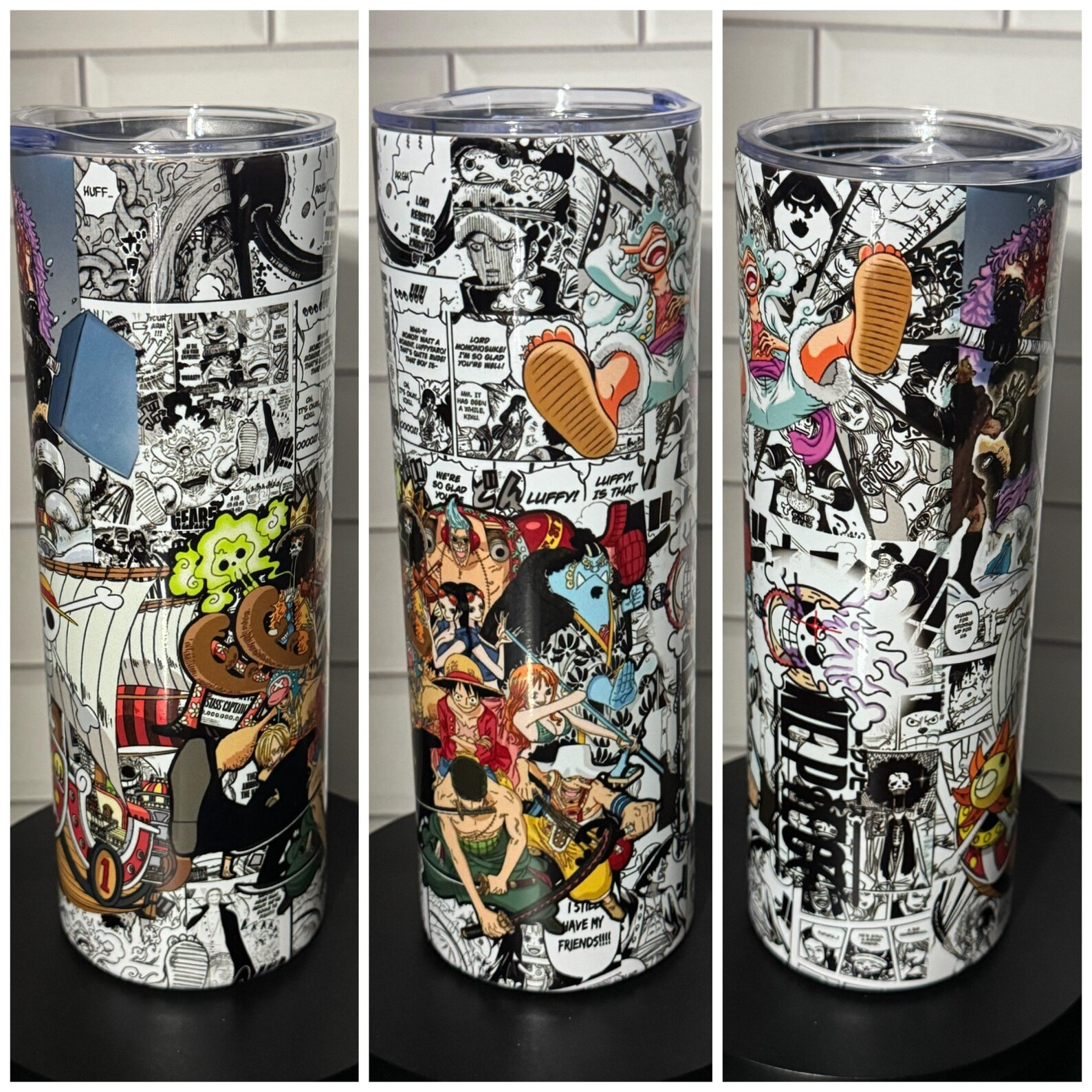 Pirate Stainless Steel Tumbler sublimation anime unique custom handmade gift