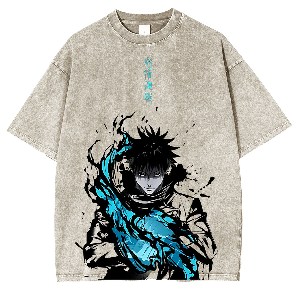 Megumi Jujutsu Kaisen Unisex Washed T-Shirt