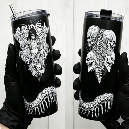 Attack on Titan Themed engraved Stanley Tumbler Cup