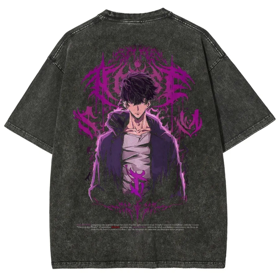 solo leveling Unisex Fit Washed T-Shirt 2502007503