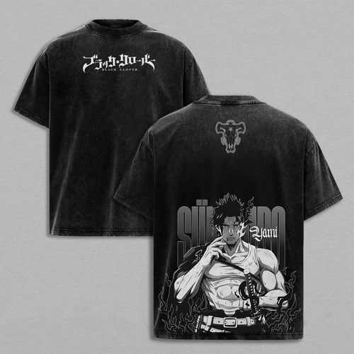 Black Clover Anime Washed T-shirt/Crewneck/Hoodie